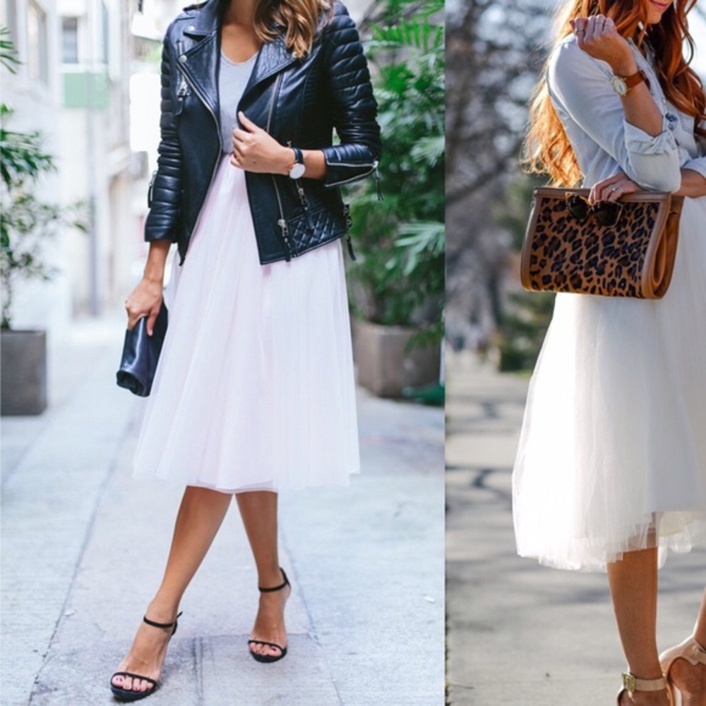 Elegant White Midi Skirt
